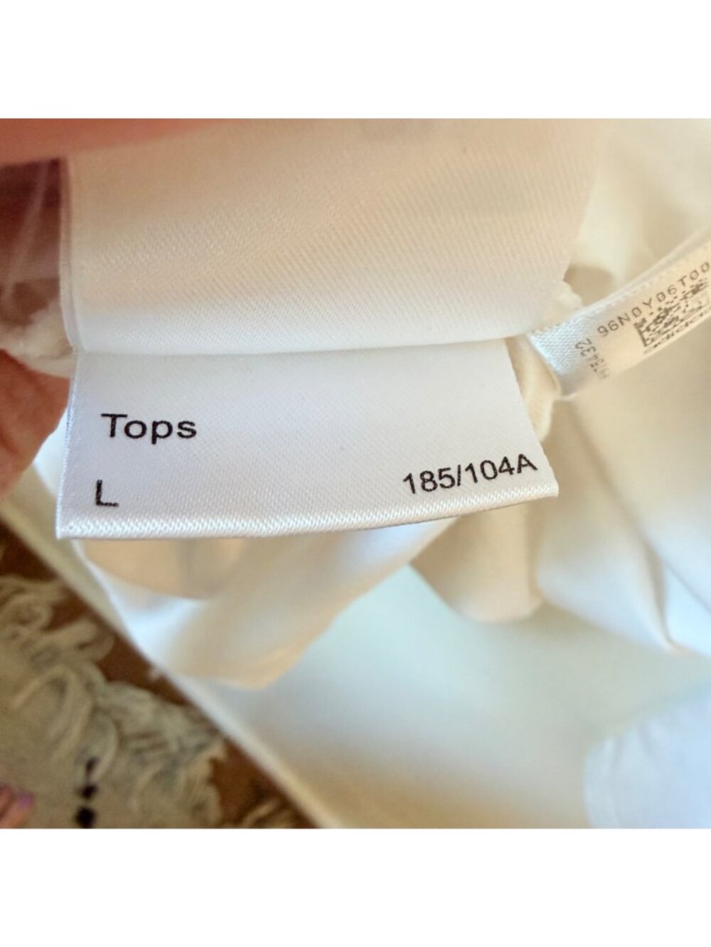 Y-3 Adidas Yohji Yamamoto White Long Sleeve Organic Cotton Tee With Minimal Fron - Picture 6 of 6